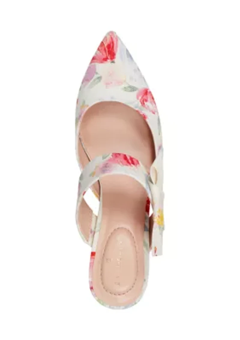 Millie Mule Floral Print Pumps