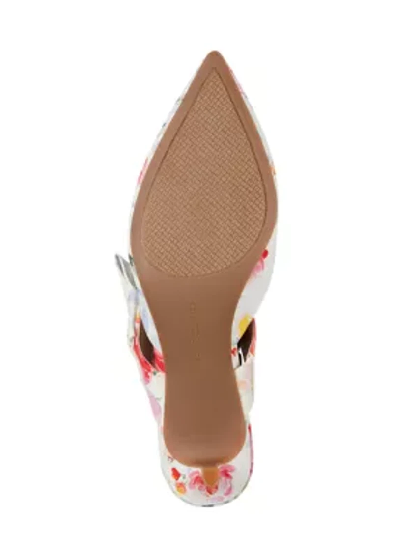 Millie Mule Floral Print Pumps