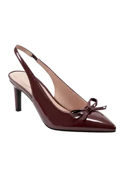 Shane Patent Slingback Heels