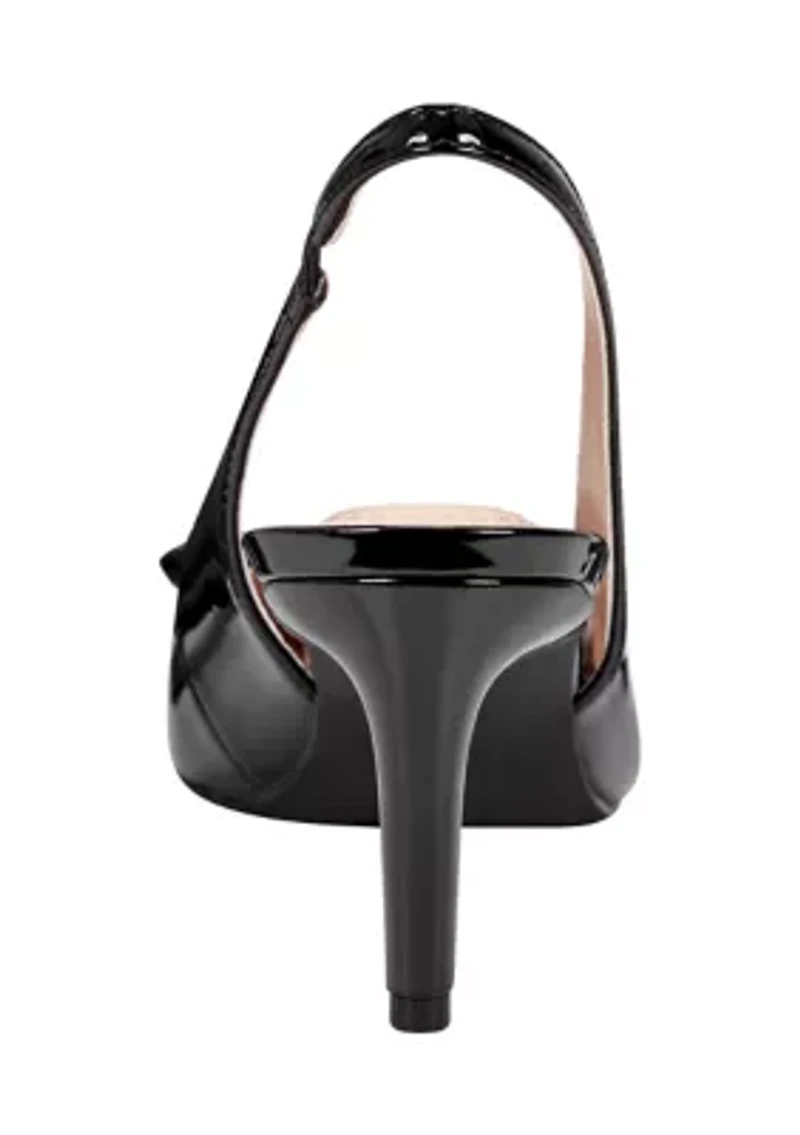 Shane Patent Slingback Heels