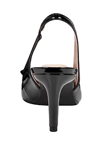 Shane Patent Slingback Heels