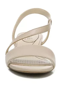 Lifestride Yasmine Strappy Sandal Silver Synthetic