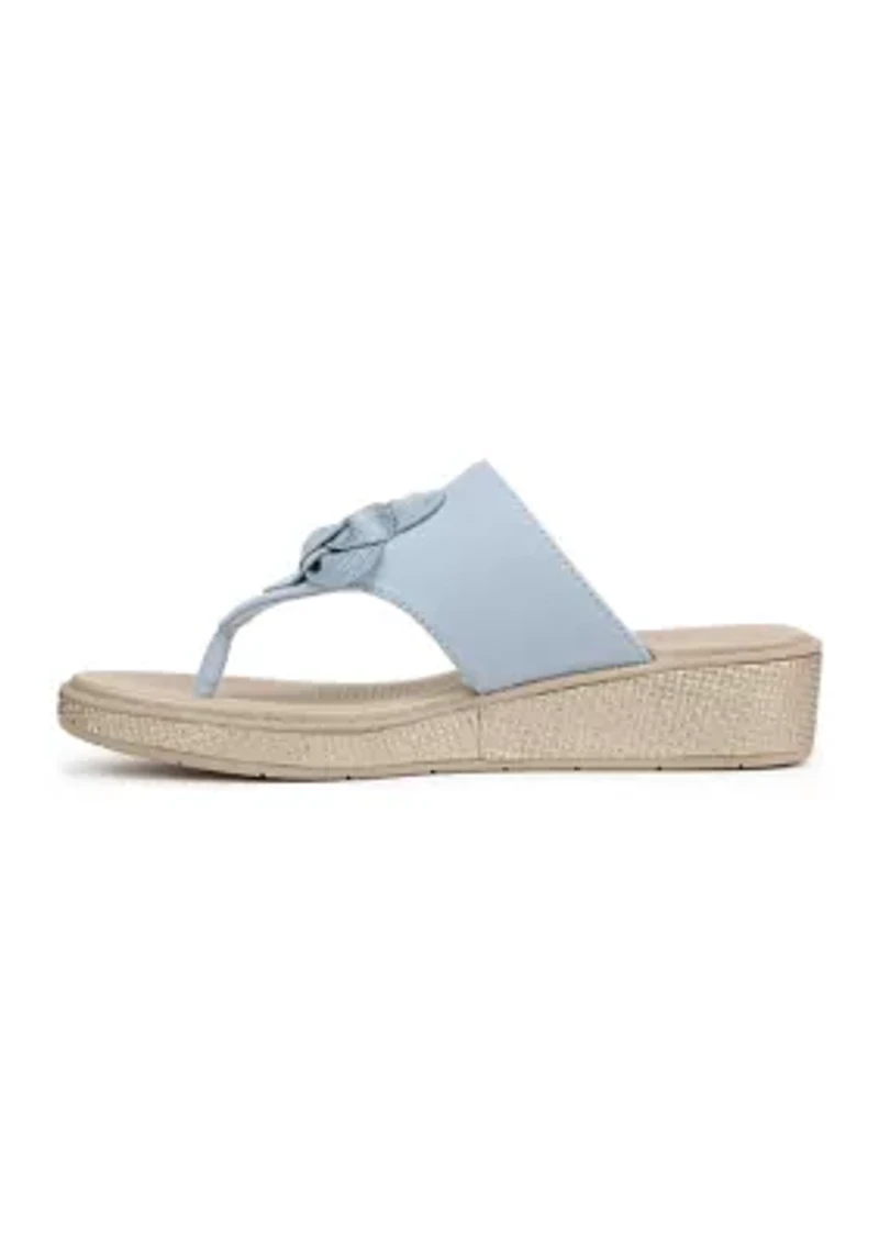 Bloom Platform Wedge Thong Sandals