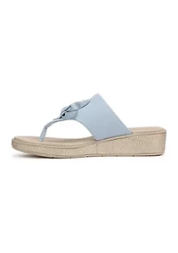 Bloom Platform Wedge Thong Sandals