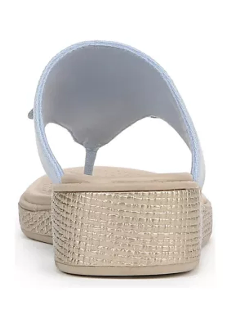 Bloom Platform Wedge Thong Sandals