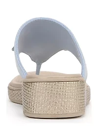 Bloom Platform Wedge Thong Sandals