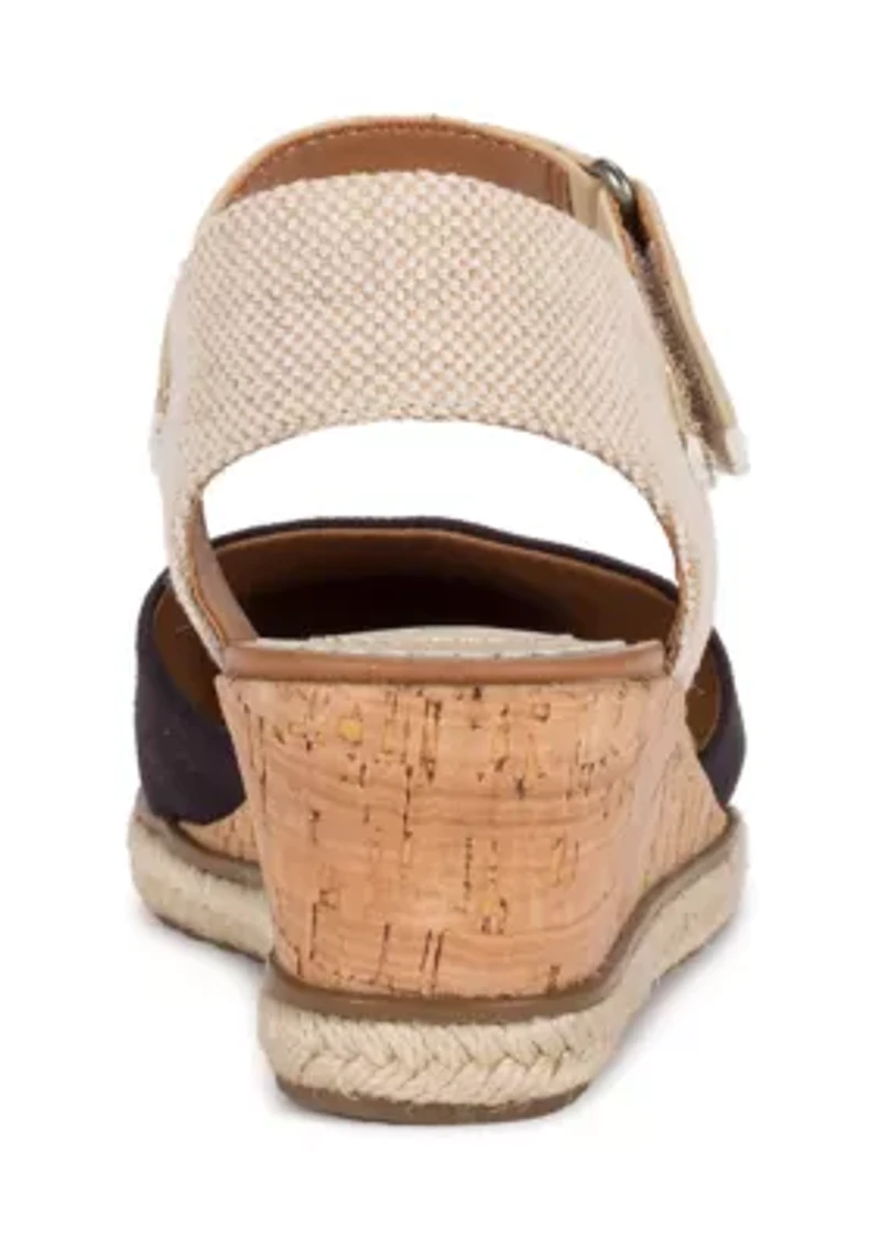 Ocean Closed Toe Wedge Sandal