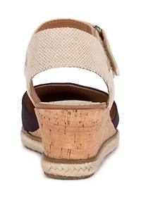 Ocean Closed Toe Wedge Sandal
