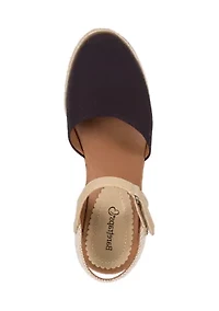 Ocean Closed Toe Wedge Sandal