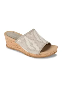 Flossey Wedge Slide Sandal