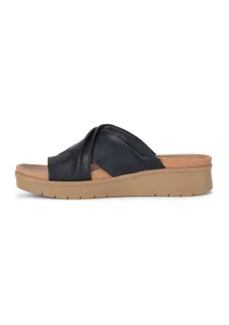 Geraldine Wedge Sandals