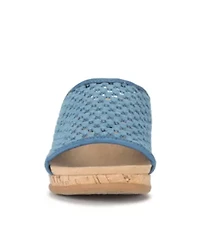 Flossey Wedge Slide Sandal