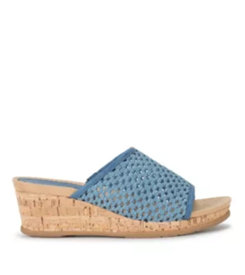 Flossey Wedge Slide Sandal