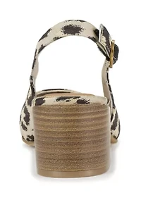 Ester Square Toe Slingback Heels
