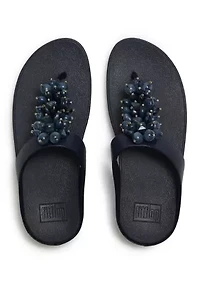 Fino Bead-Cluster Toe-Post Sandals