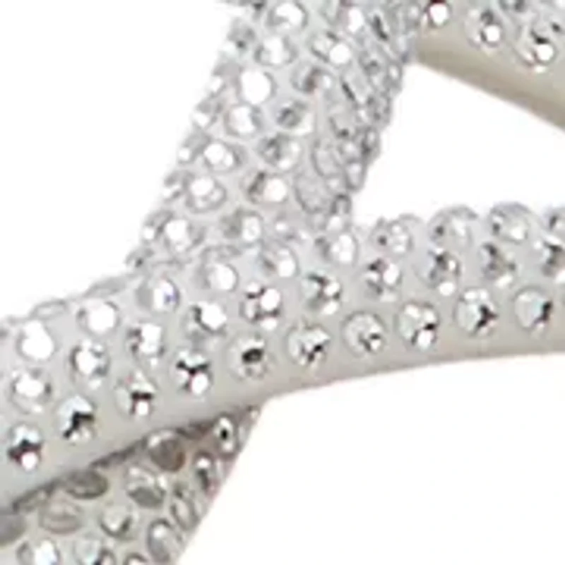 Gracie Crystal Strappy Back-Strap Sandals