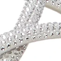 Gracie Crystal Strappy Back-Strap Sandals