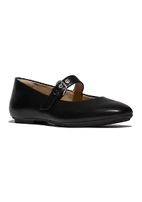 Delicato Leather Mary Jane Flats