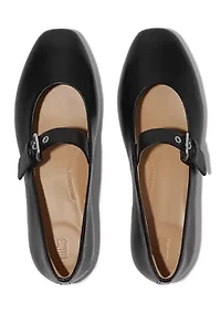 Delicato Leather Mary Jane Flats