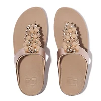 Fino Bauble-Bead Toe-Post Sandals