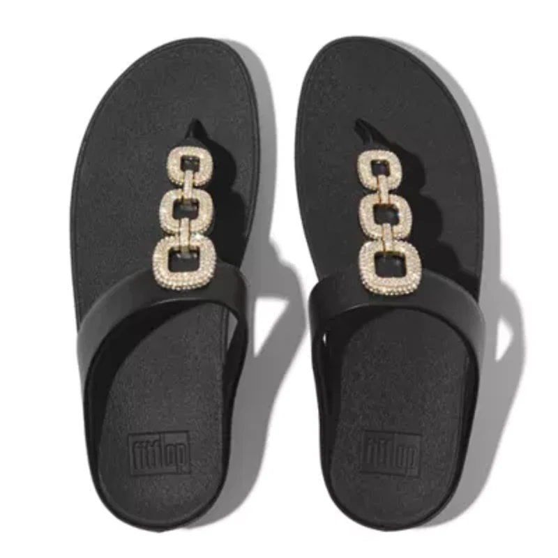 Fino Crystal Chain Sandals