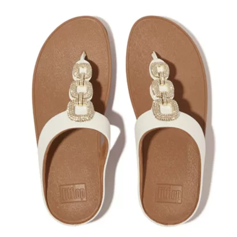 Fino Crystal Chain Sandals