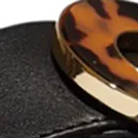 Fino Resin Hoop Leather Sandals