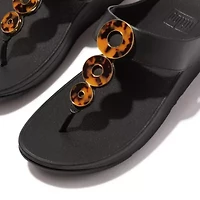 Fino Resin Hoop Leather Sandals