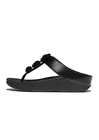 Fino Beadie-Button Metallix Toe-Post Sandals