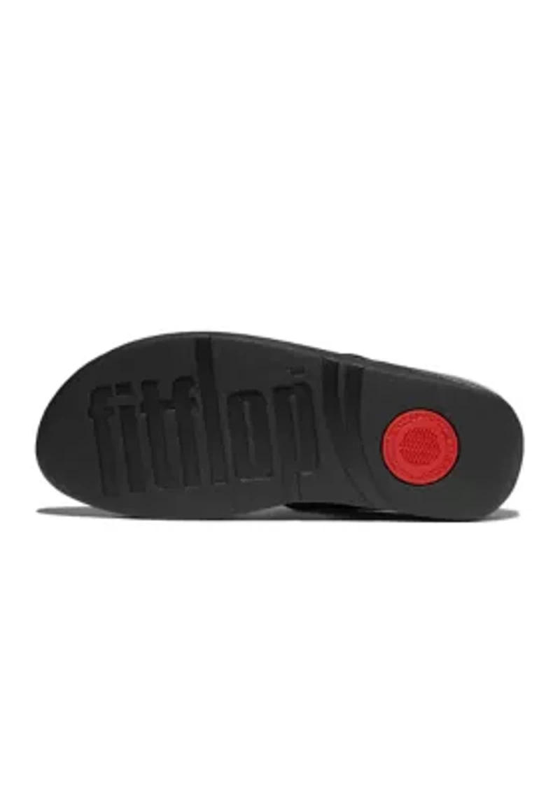 Fino Beadie-Button Metallix Toe-Post Sandals