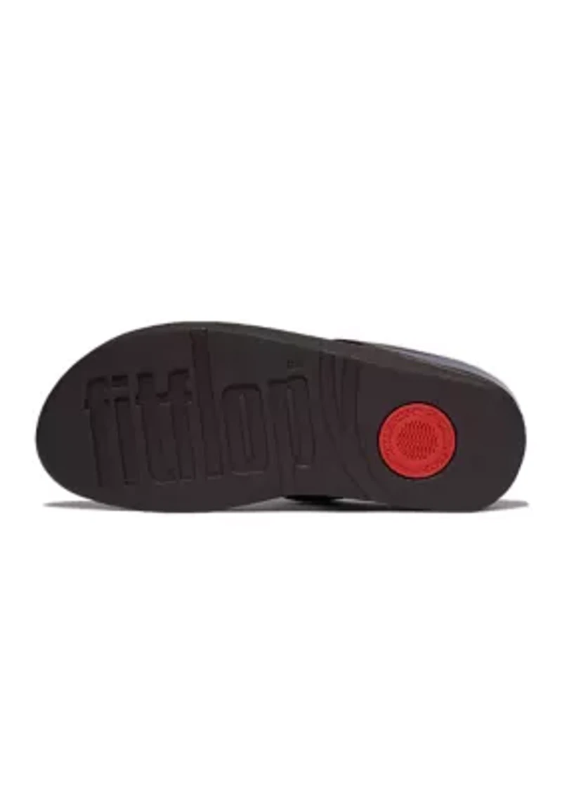 Fino Beadie-Button Metallix Toe-Post Sandals