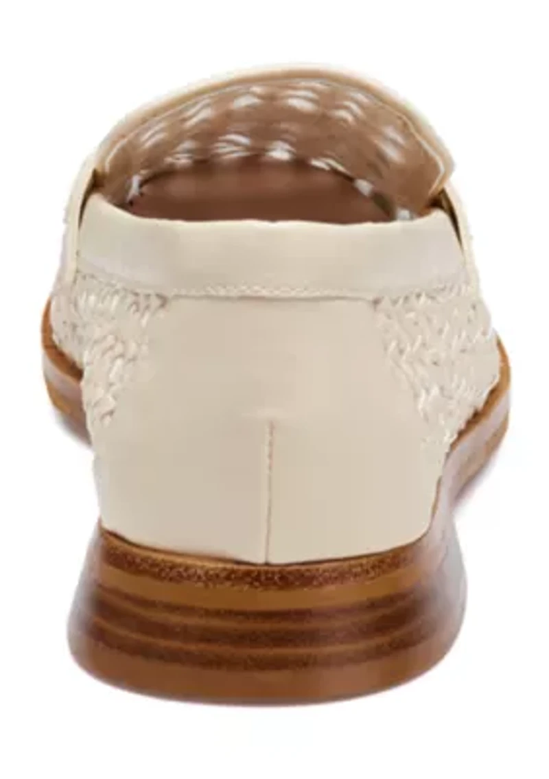 Gillian Woven Penny Loafers