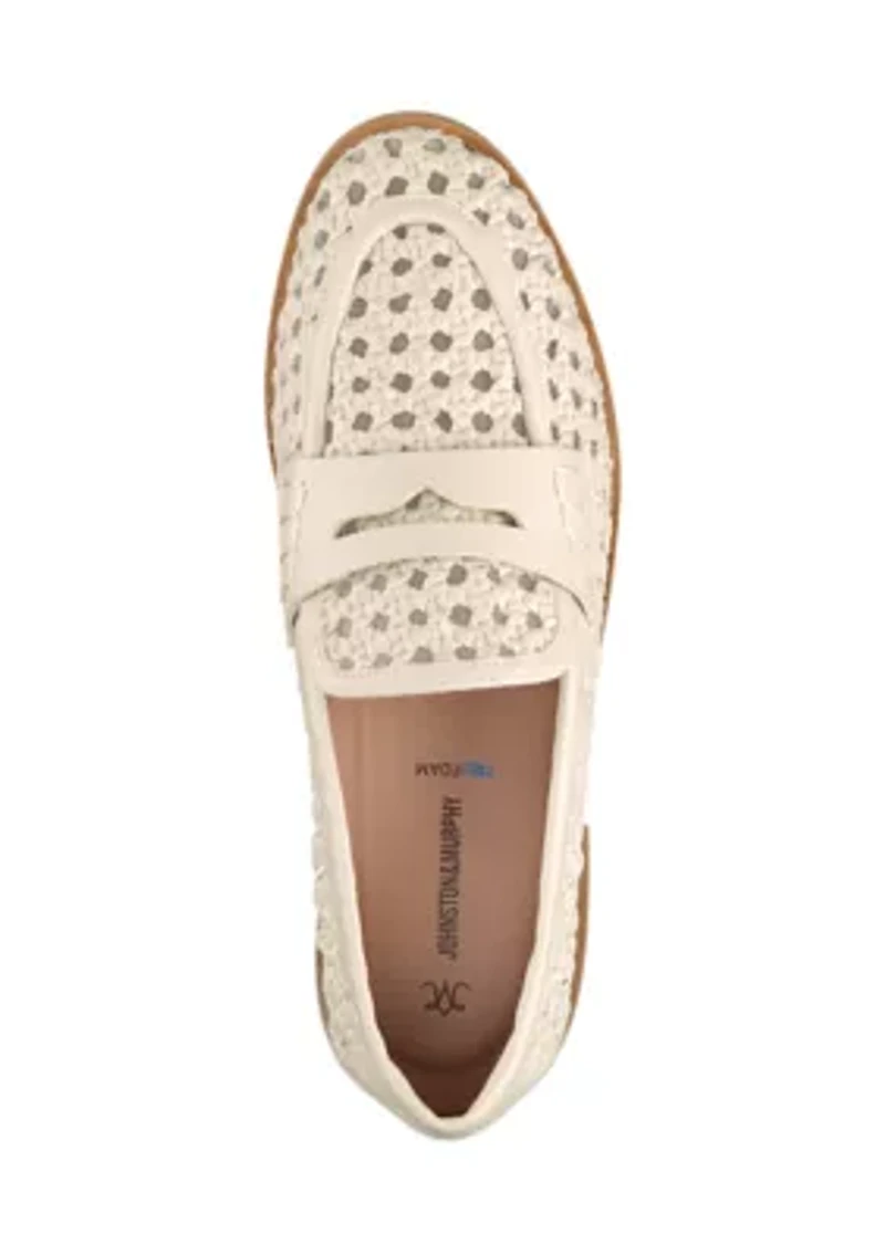 Gillian Woven Penny Loafers