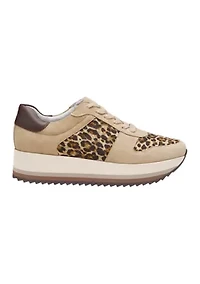 Gracie Color-Block Lace-Up Sneakers
