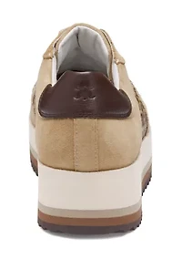 Gracie Color-Block Lace-Up Sneakers