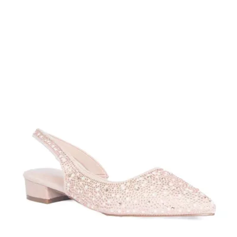 Joy Rhinestone Low Heel
