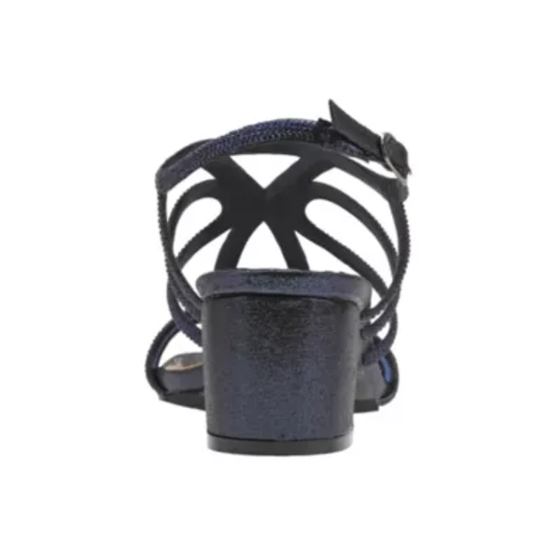 Devine, Rhinestone Block Heel Dressy Sandal