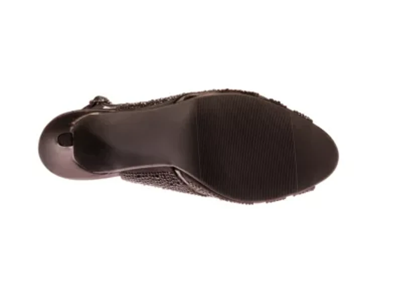 Adore, Open Toe Rhinestone Slingback Sandal