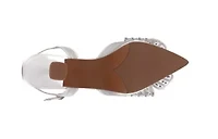 Leslie, Rhinestone Bow Ankle Strap Pump