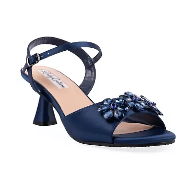 Liz, Jewel Ornament Satin Sandal