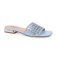Garden, Birdcaged Rhinestones Metal Heel Slide