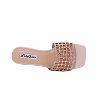 Garden, Birdcaged Rhinestones Metal Heel Slide