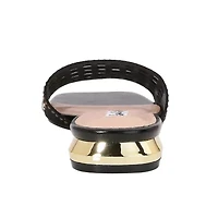 Garden, Birdcaged Rhinestones Metal Heel Slide