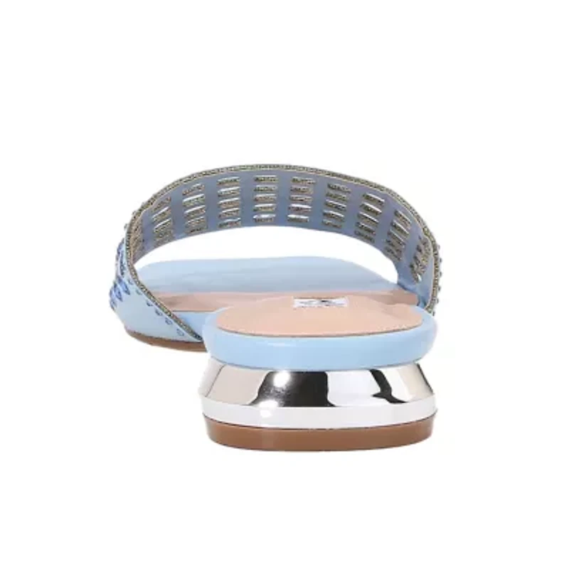 Garden, Birdcaged Rhinestones Metal Heel Slide