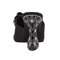 Spark, Rhinestone Bow Multi Jewel Heel Slide