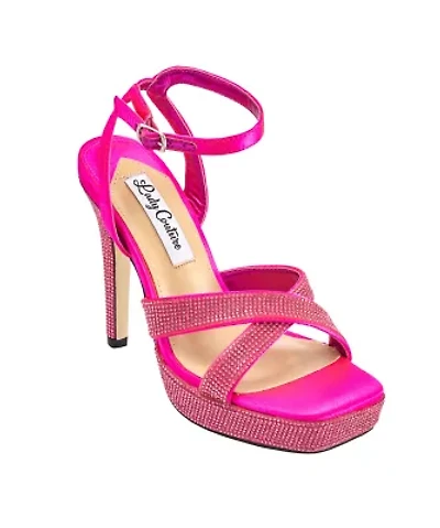 Daisy, Rhinestone Heel Platform Sandal