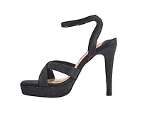 Daisy, Rhinestone Heel Platform Sandal