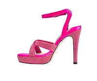 Daisy, Rhinestone Heel Platform Sandal