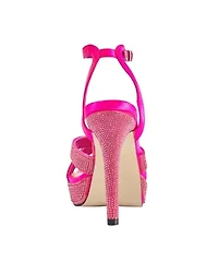 Daisy, Rhinestone Heel Platform Sandal
