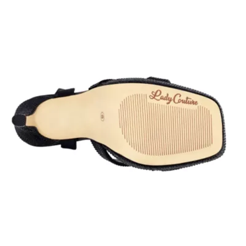 Daisy, Rhinestone Heel Platform Sandal